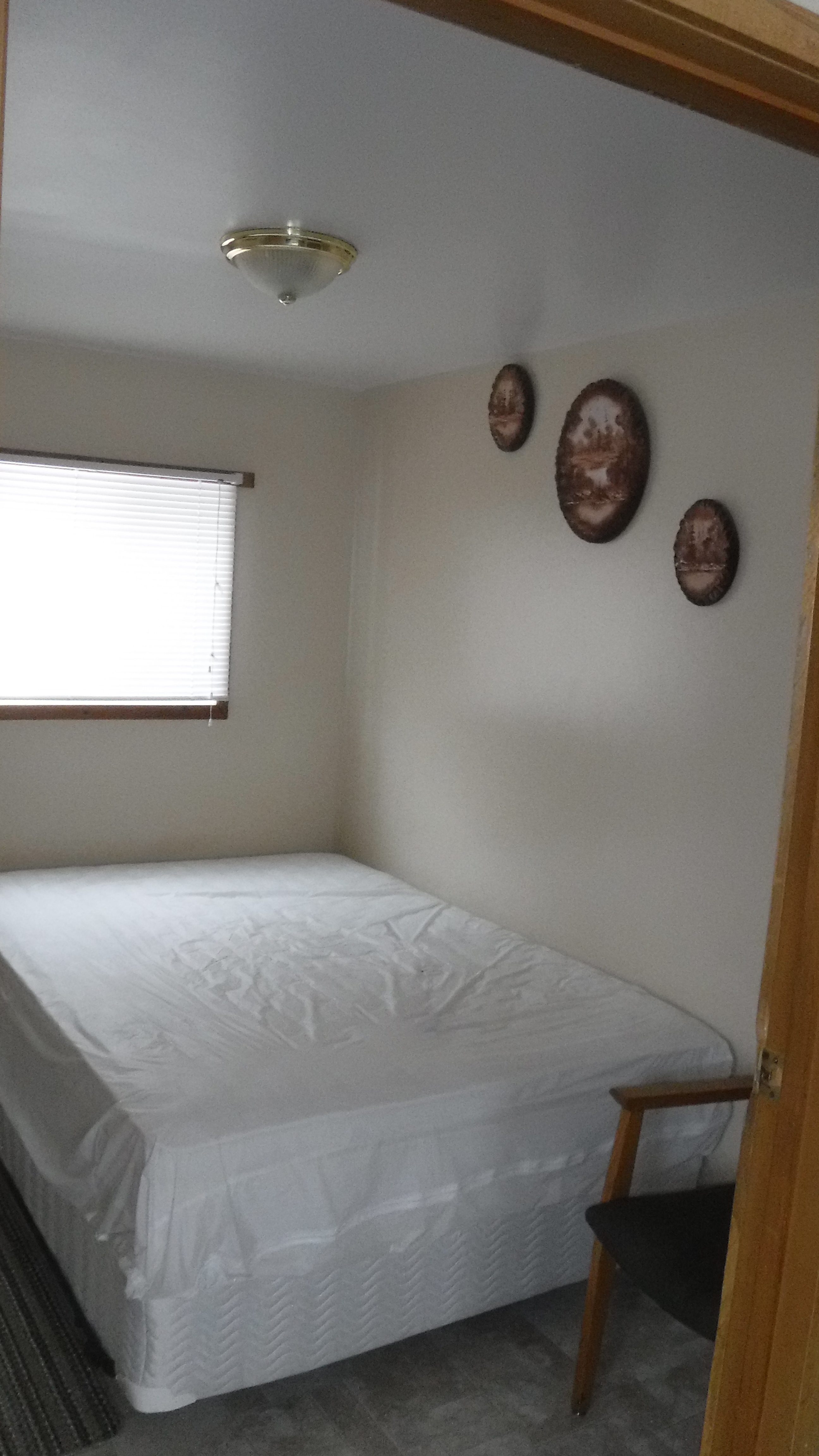 double bed on main floor