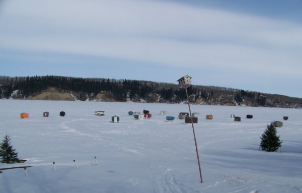 ice fishing